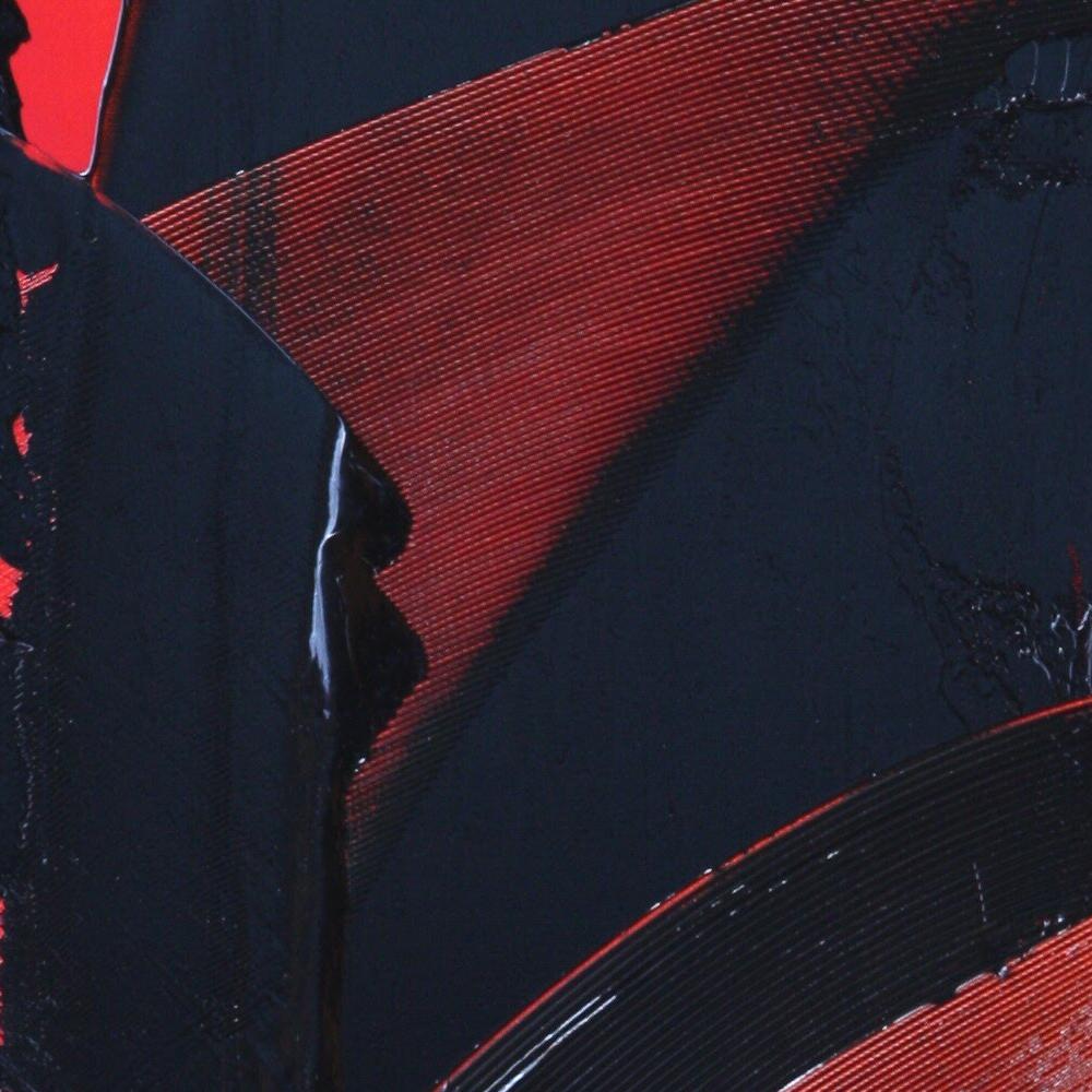 black and red paintings