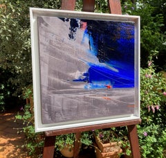 Abstraktes Ölgemälde „Dynastie Dynamik Blauer Sturm“ von Jean Soyer