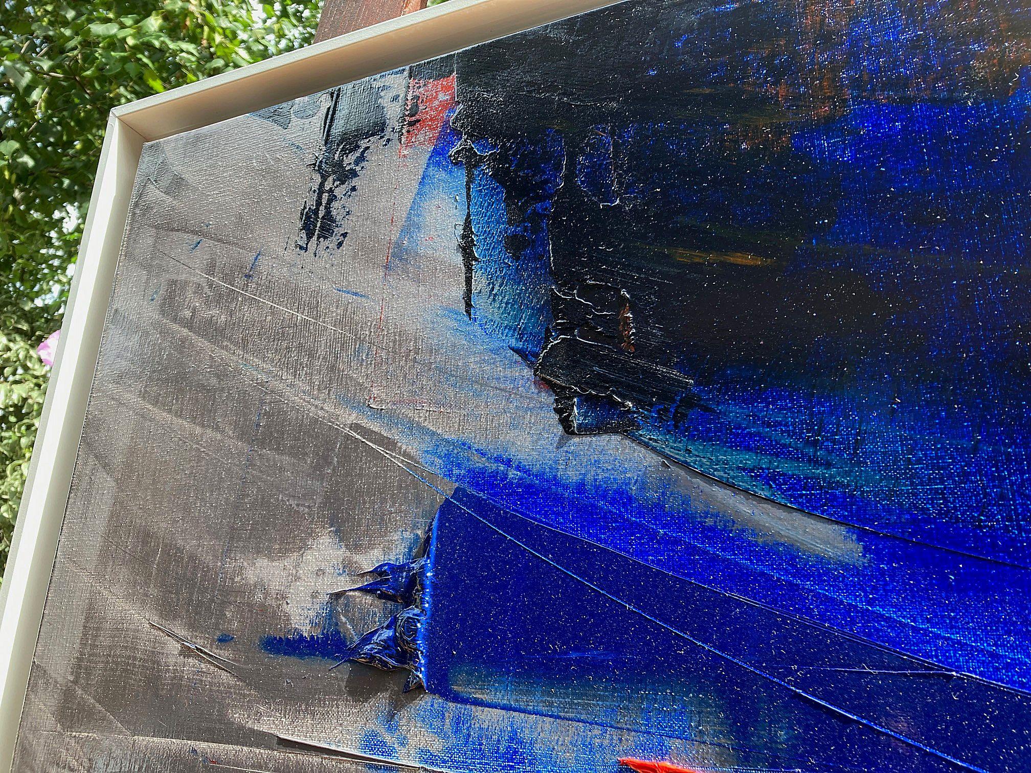 Pittura ad olio astratta 