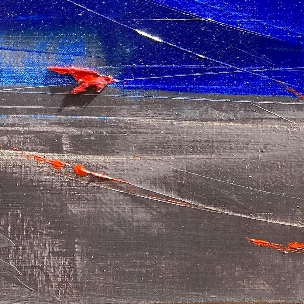 Pittura ad olio astratta 