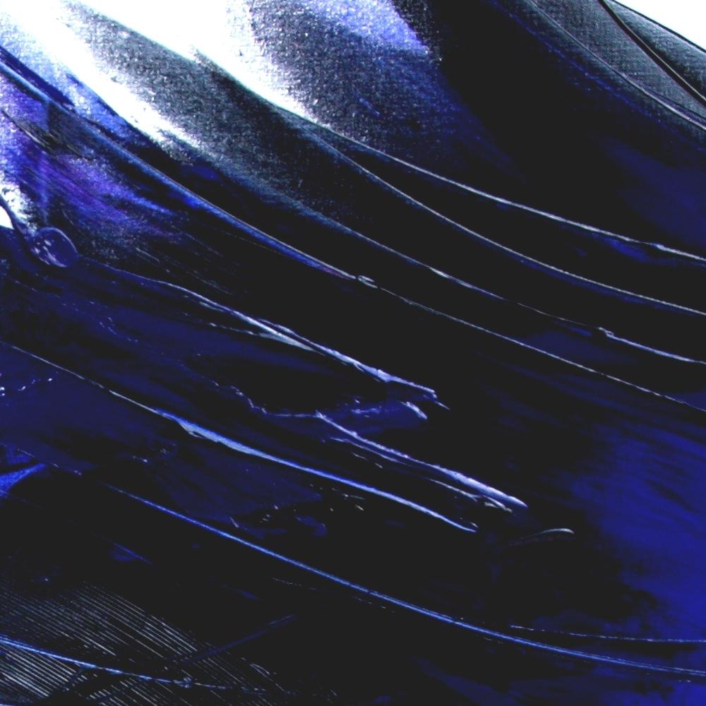 Pittura a olio moderna astratta blu scuro dinamica di Marin di Jean Soyer in vendita 9