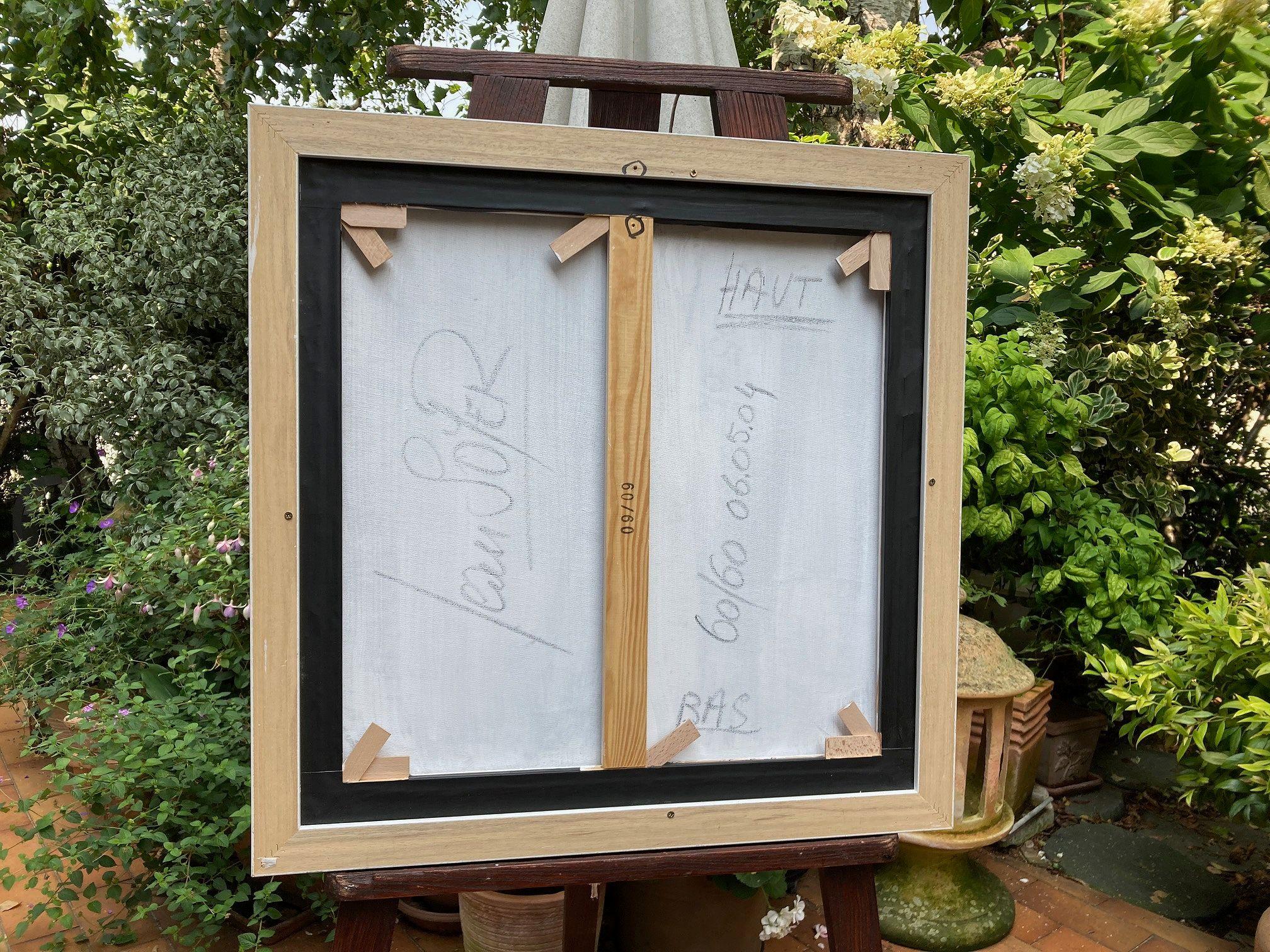 Quadro ad olio astratto dinamico arancione e nero di Jean Soyer in vendita 4