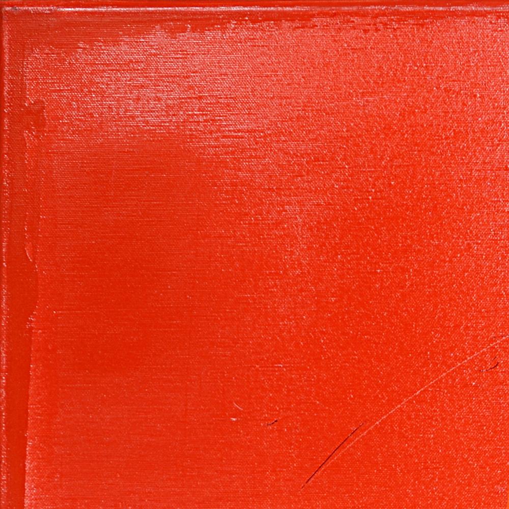 Misteriosa Figura de Sombra en Rojo - Pintura al Óleo Contemporánea de Arte Oscuro en venta 9