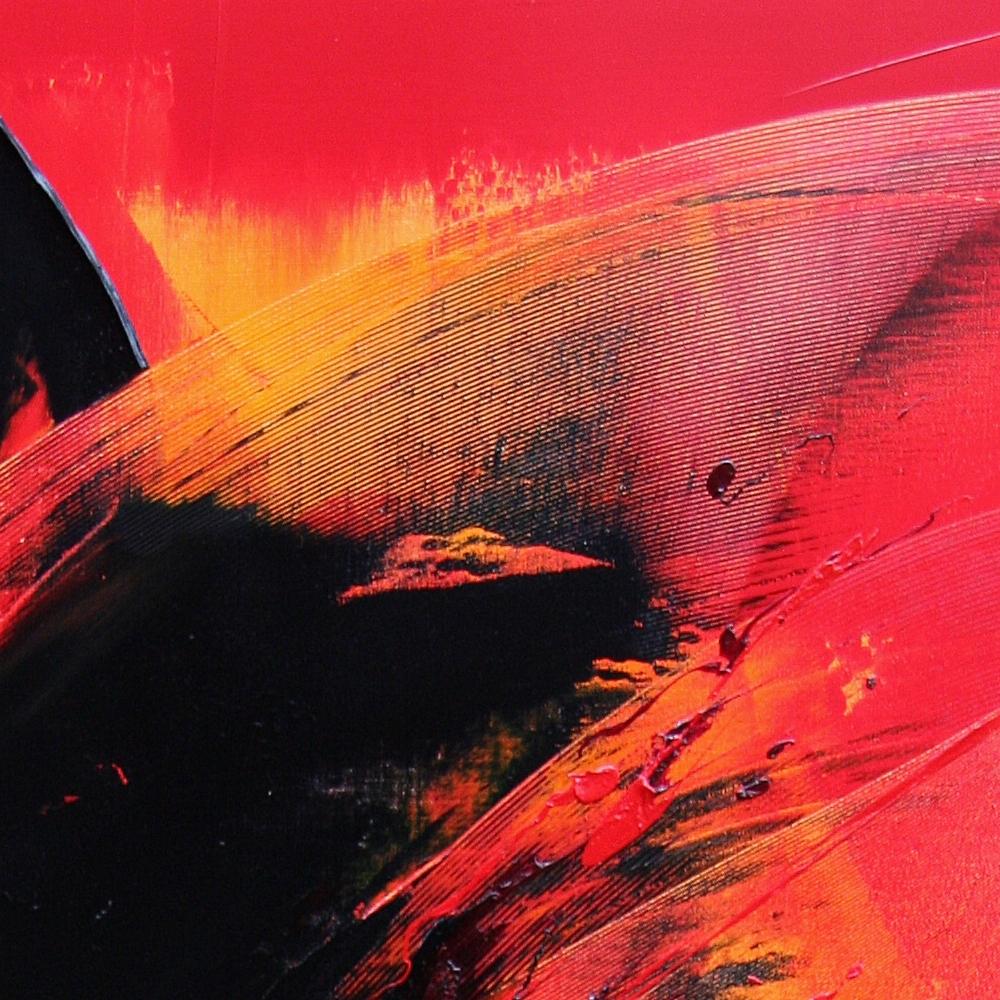 Pittura ad olio astratta contemporanea di grande effetto con movimento dinamico in vendita 5