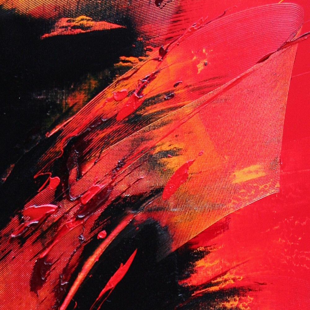 Pittura ad olio astratta contemporanea di grande effetto con movimento dinamico in vendita 6