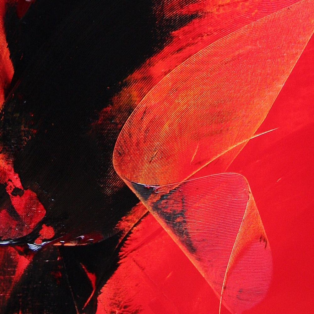 Pittura ad olio astratta contemporanea di grande effetto con movimento dinamico in vendita 3