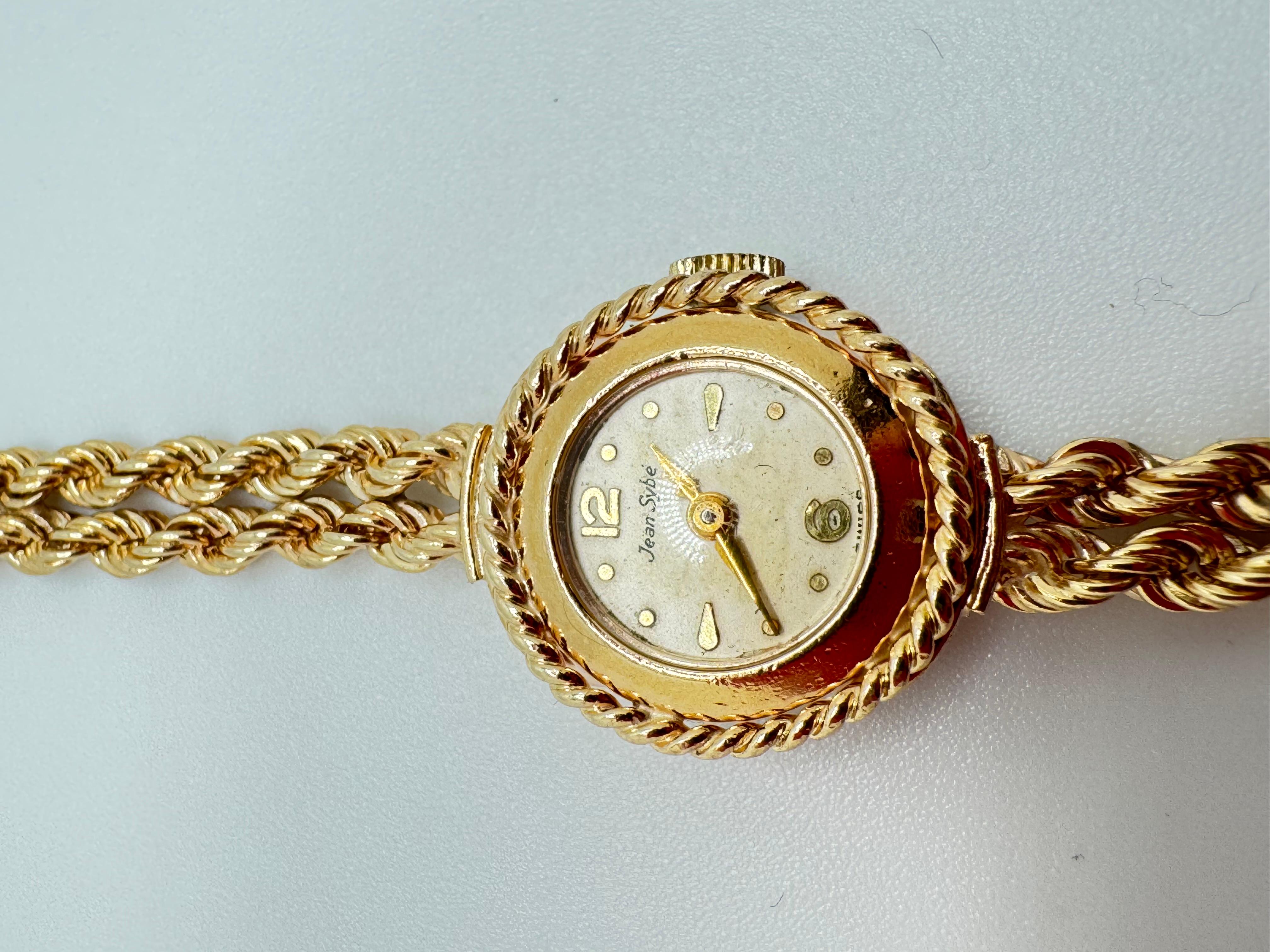 Jean Sybe Watch 14K YG im Angebot 3