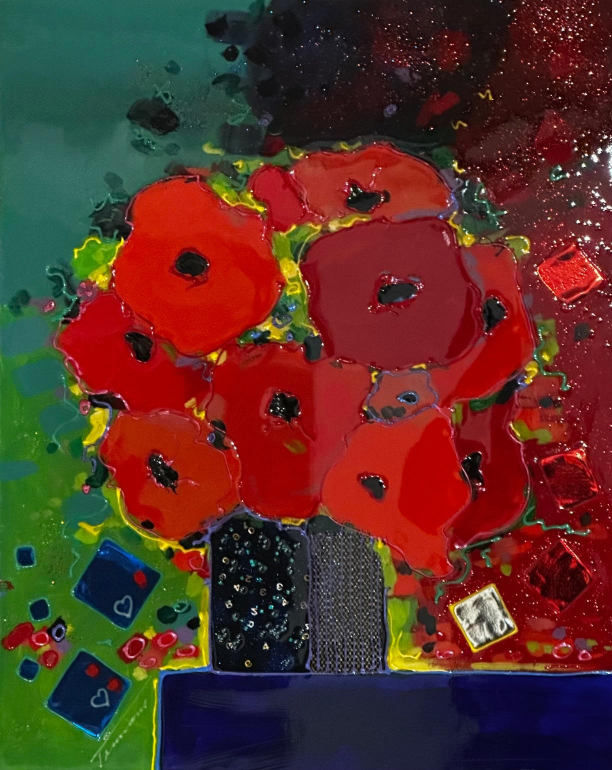 Le Petit Rouge - Painting di Jean Tannous