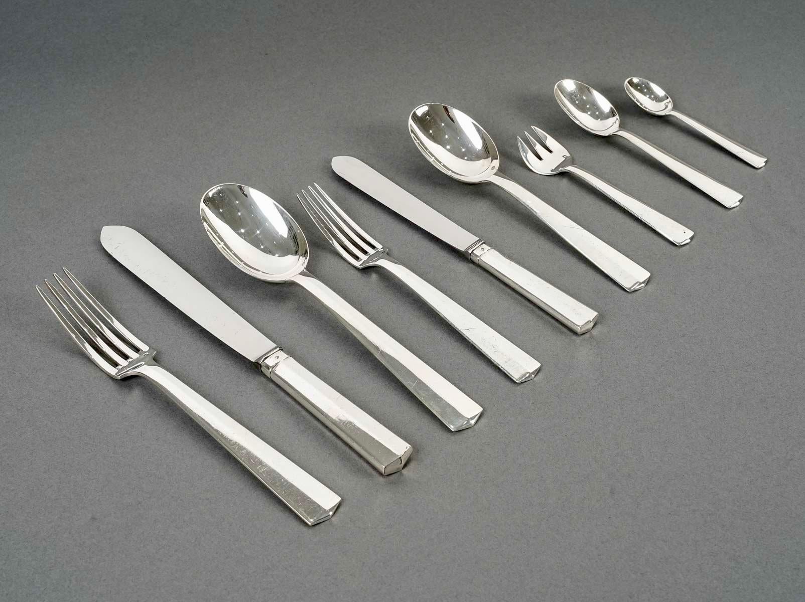 Art Deco Modernist Cutlery Flatware set 