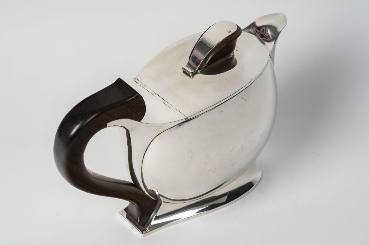 XX secolo JEAN TETARD - Solid silver ART DECO jug circa 1930 in vendita