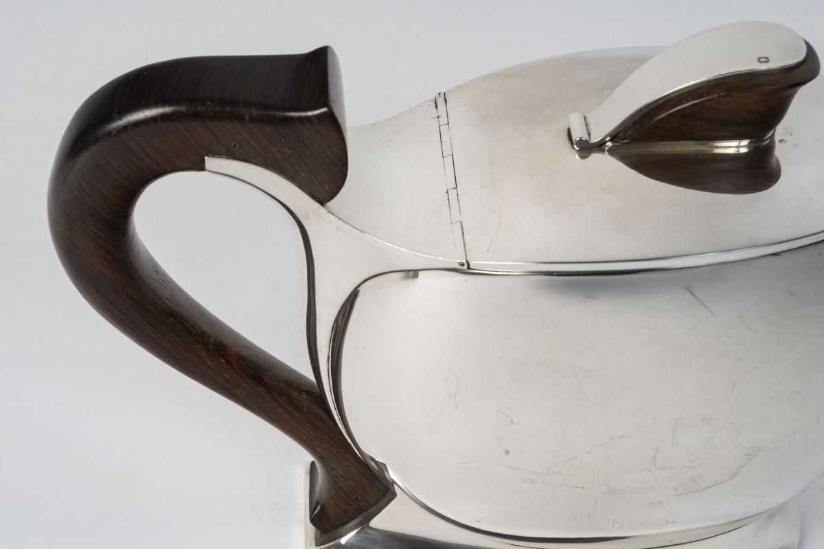 JEAN TETARD - Solid silver ART DECO jug circa 1930 in vendita 1