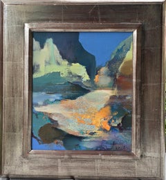 Pelerinage aux Sources, Abstract Impressionist Oil on Canvas, 1960s
