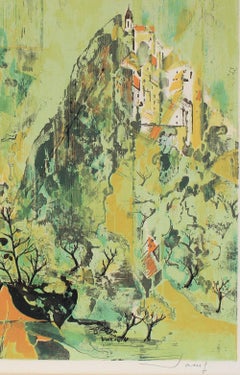 Cityscape, Serigraph Print, Mid Late 20th Century