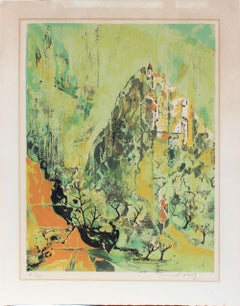 Cityscape, Serigraph Print, Mid Late 20th Century