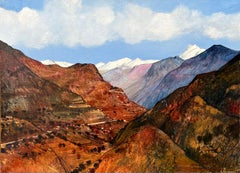 „Depuis le col de Brouis“ – Originalgemälde von Jean Thomas, Provence, Frankreich