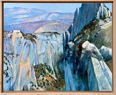 "Le Verdon depuis le Belvédère de Rancoumas" - Frankreich,  Original Öl auf Leinwand