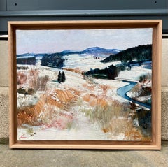 "Neige dans la vallée du Doubs" - Franche Comté, France