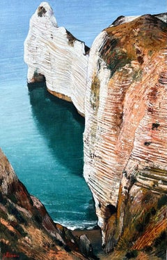 "Vue plongeante sur la porte d’Amont – Etretat" - Normandy, France