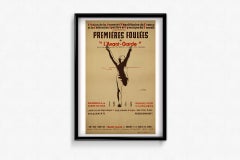 1946 original poster by Jean Tillaud - "Premières Foulées de l'Avant-Garde"