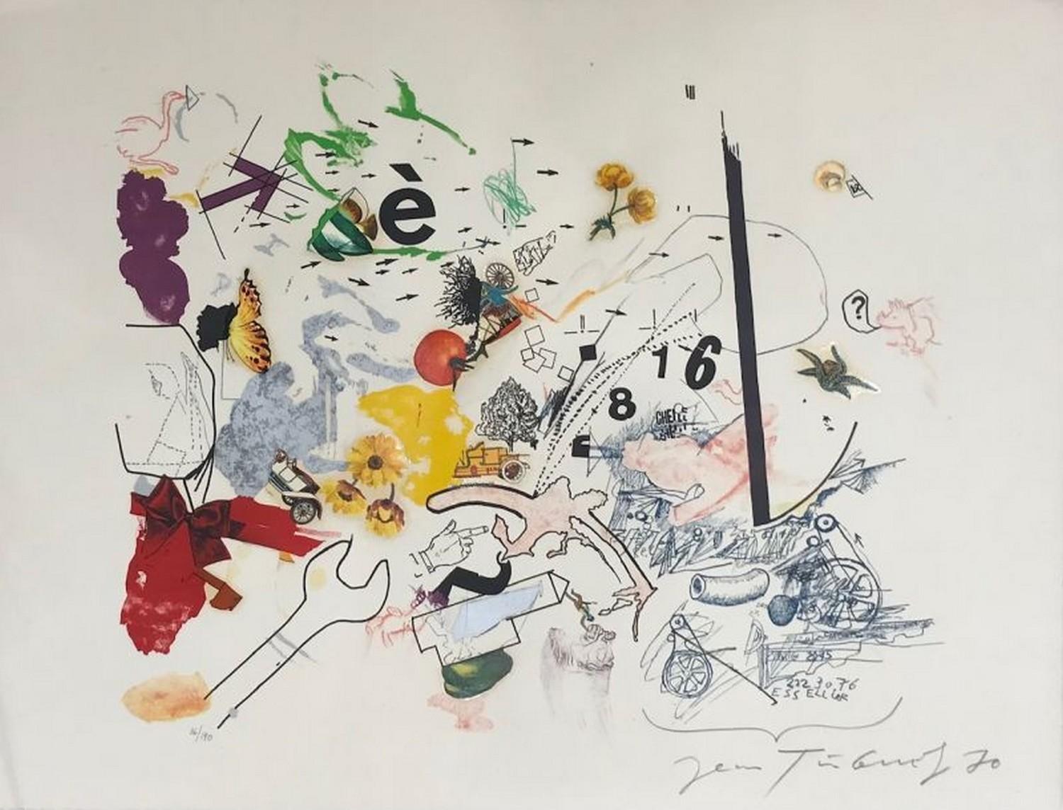 Abstract Print Jean Tinguely - Essellier 