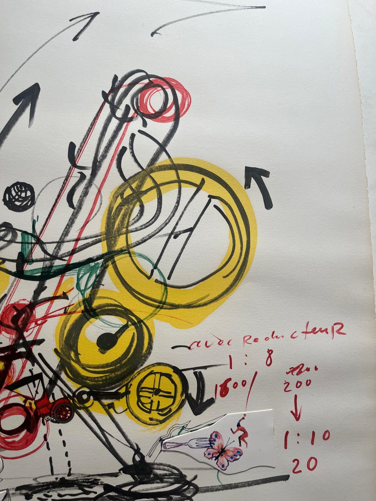 Meta-Meta, Roto-Zaza – Print von Jean Tinguely