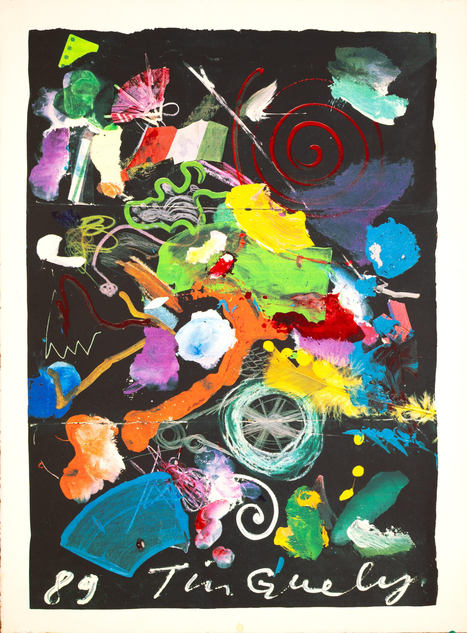 Odalisque #2 (1989) Workshop Proof Silkscreen on Arches By Jean Tinguely