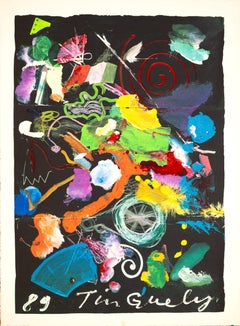 Odalisque #2 (1989) Workshop Proof Silkscreen on Arches By Jean Tinguely