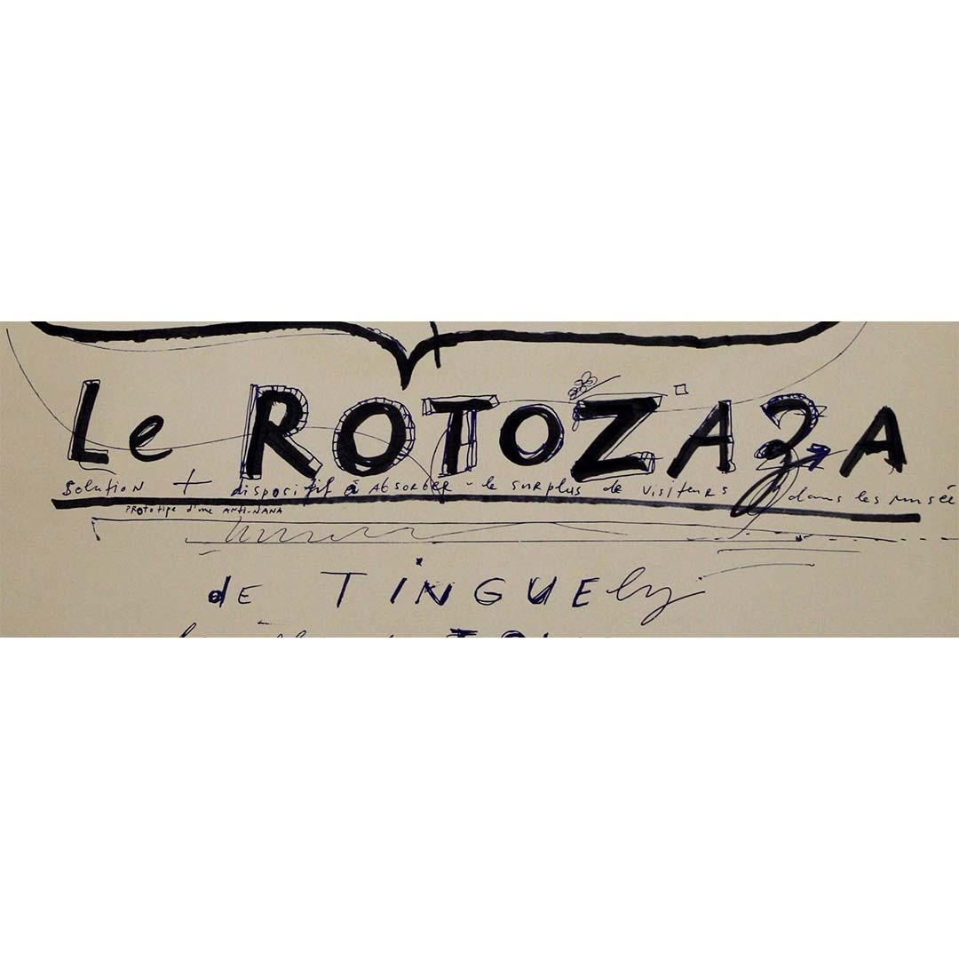 Original 1967 exhibition poster by Jean Tinguely - Le Rotozaza For Sale 2