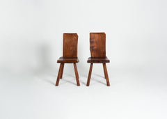 Jean Touret and The Artisans of Marolles, Pair of Chairs, France, circa 1960