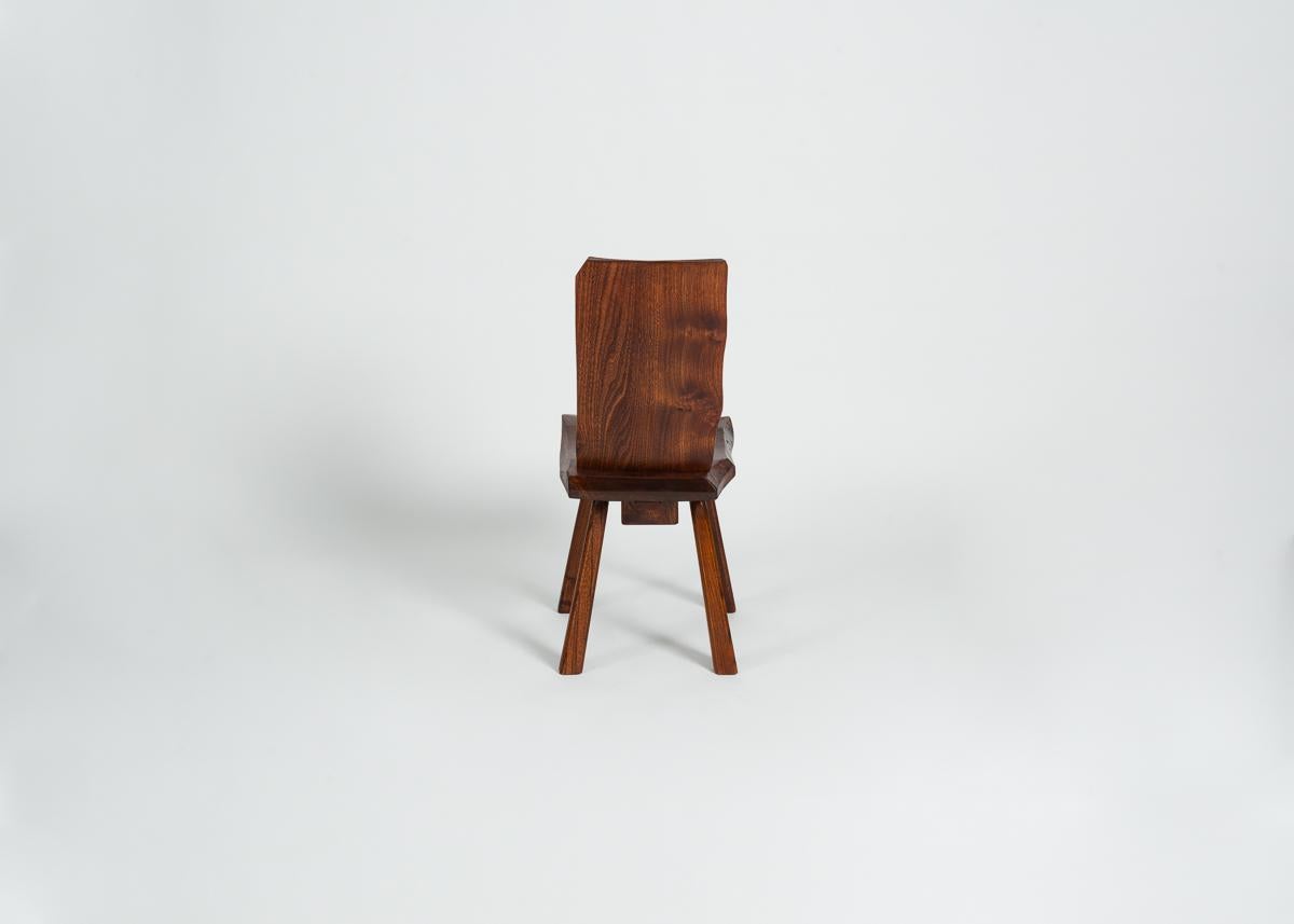Rustic Jean Touret and The Artisans of Marolles, Pair of Chairs, France, circa 1960