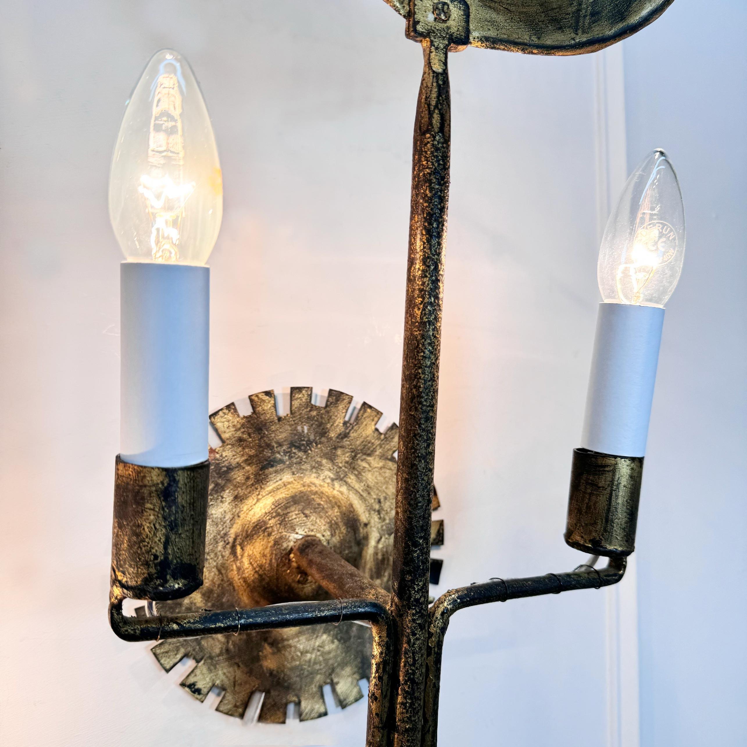 XX secolo Jean Touret attesta le luci da parete Cockerel per Atelier Marolles in vendita