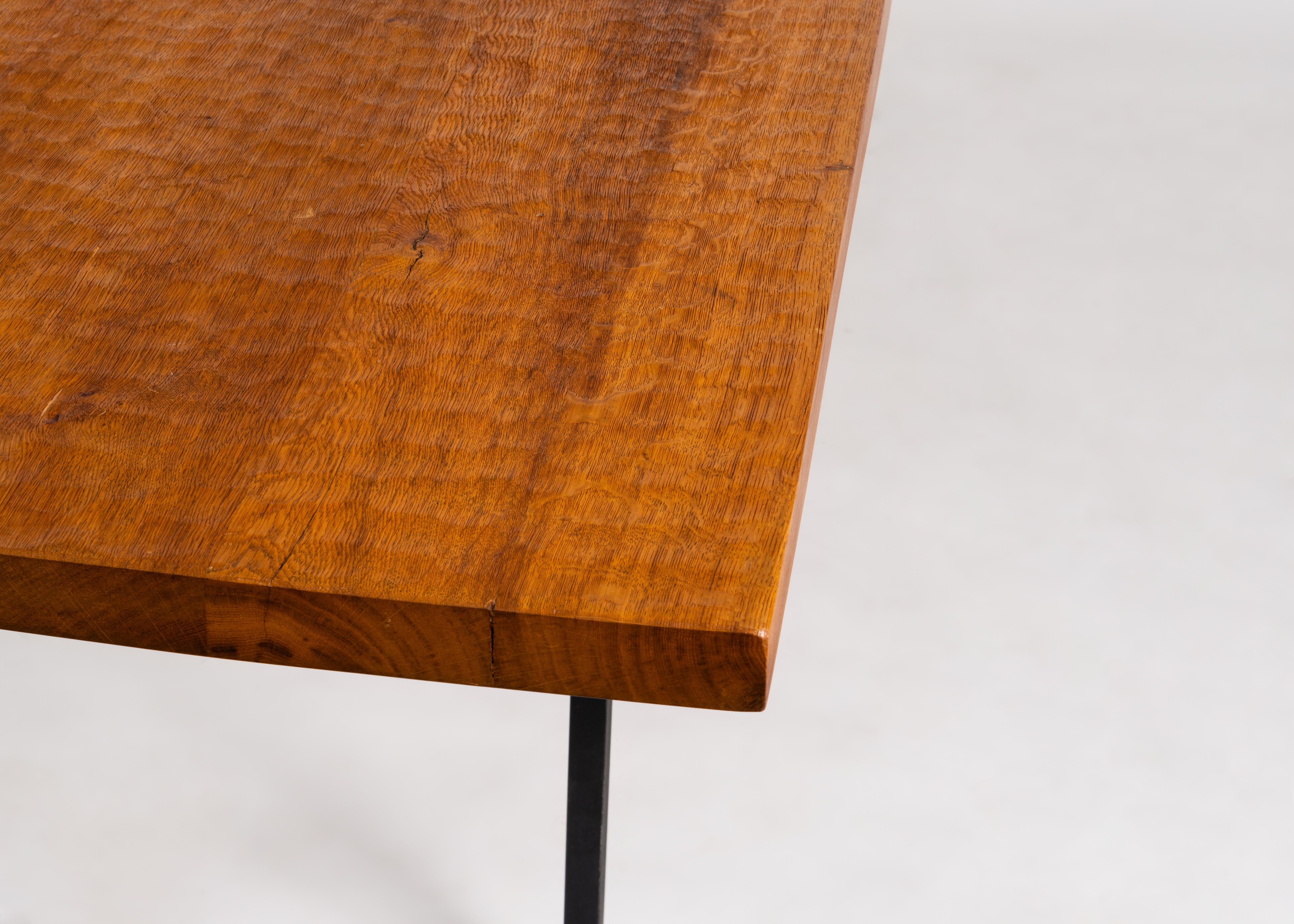 French Jean Touret & The Artisans of Marolles, Rectangular Dining Table, circa 1960 For Sale