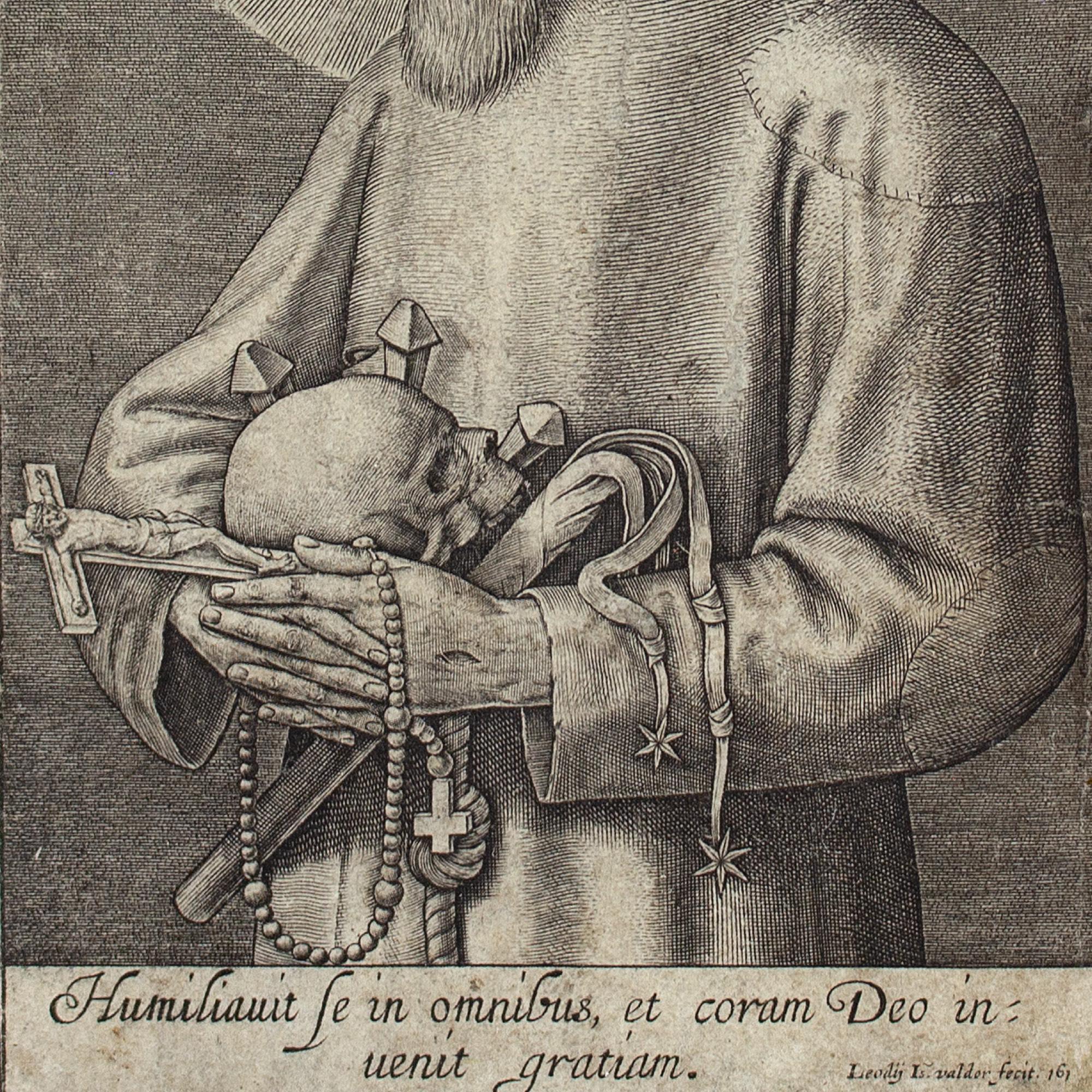 Jean Valdor After Hieronymus Wierix Saint Francis Of Assisi, Engraving  4