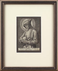 Jean Valdor After Hieronymus Wierix Saint Francis Of Assisi, Engraving 