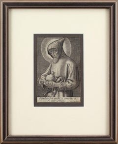 Jean Valdor After Hieronymus Wierix Saint Francis Of Assisi, Engraving