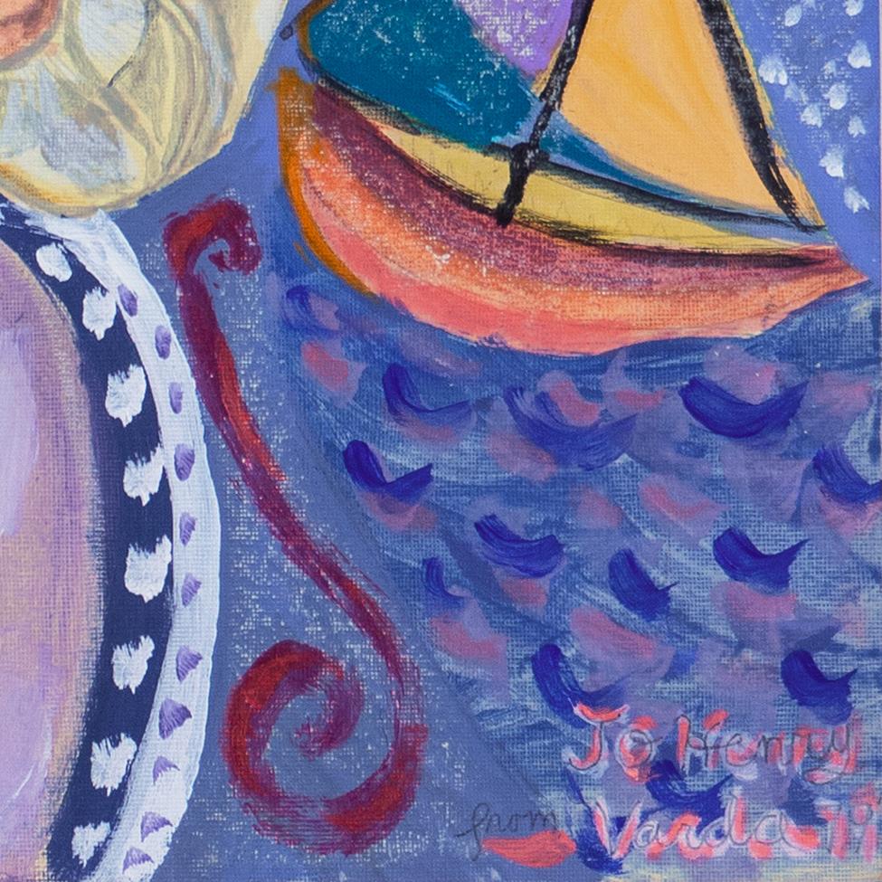 Ritratto di Henry Miller' Millerania, Tropico del Cancro, Big Sur, Parigi - Painting di Jean Varda