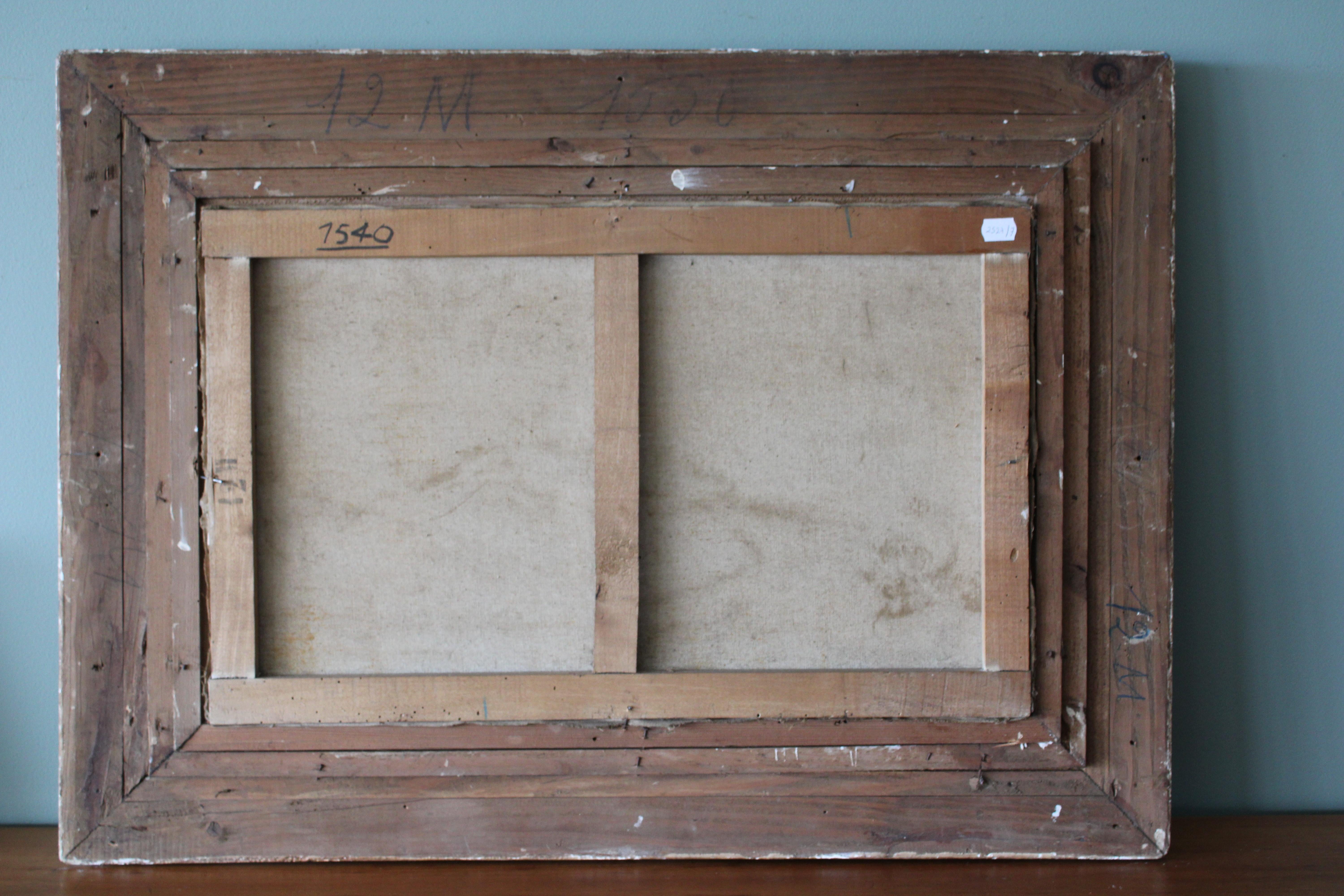 Vintage Französisch Fisch Ölgemälde auf Leinwand Mid Century Fisch Stillleben im Angebot 7
