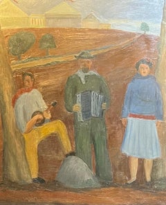 "Circurs Performers" di J. Verdier - Olio su tela - 100x81cm