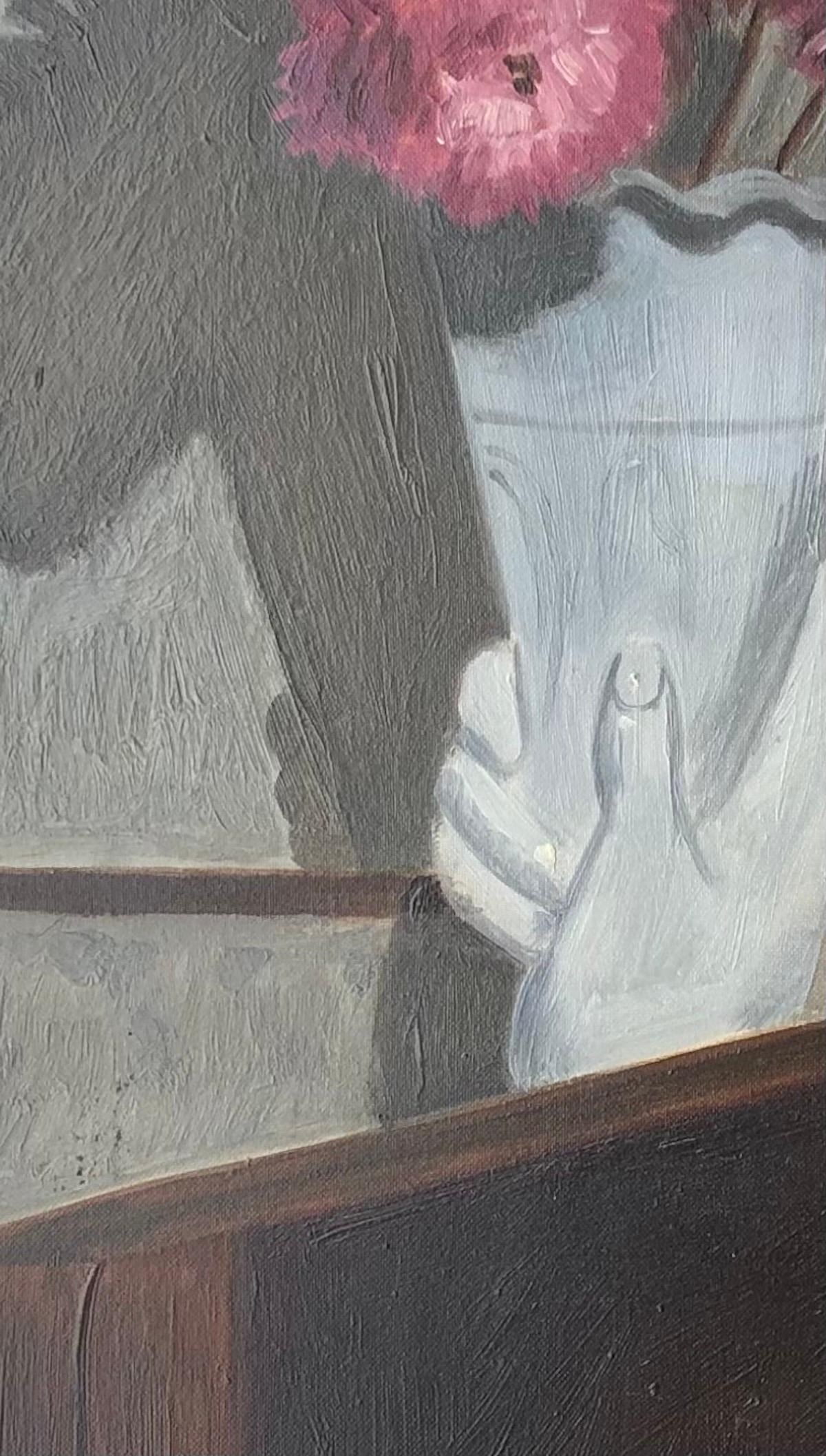 Obra sobre lienzo
Marco de madera dorada
56 x 49,5 x 3 cm