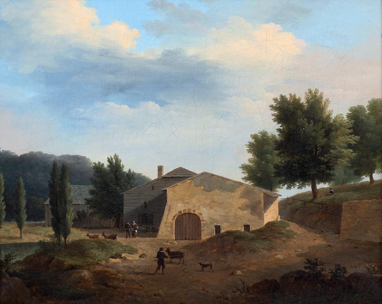 Neoclassical Landscape - Painting by Jean-Victor Bertin