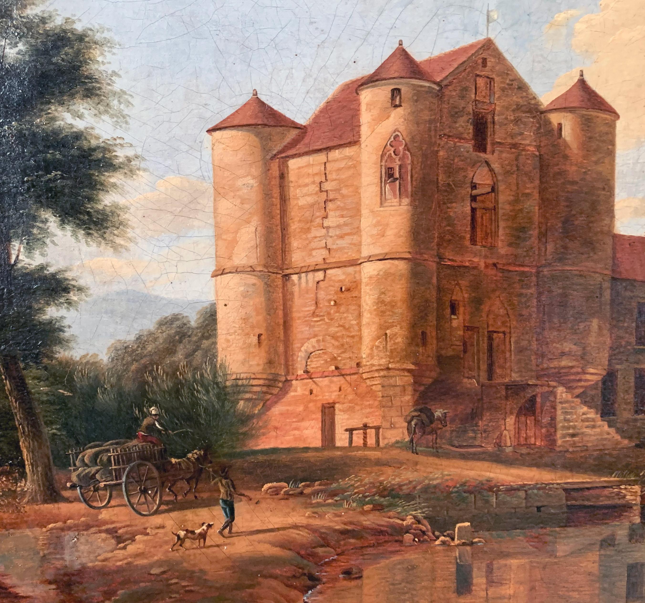 Vue du Château de la Reine Blanche, Coye-la-Forêt (Début XIXe siècle)
Wir stellen Ihnen dieses großartige Werk vor, das einen malerischen Blick auf das Schloss der Reine Blanche in Coye-la-Forêt im Departement Oise zeigt. Das Gemälde ist ein Zeugnis