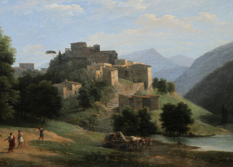 Jean Victor Bertin Italian Mountainous River Landscape French 19th