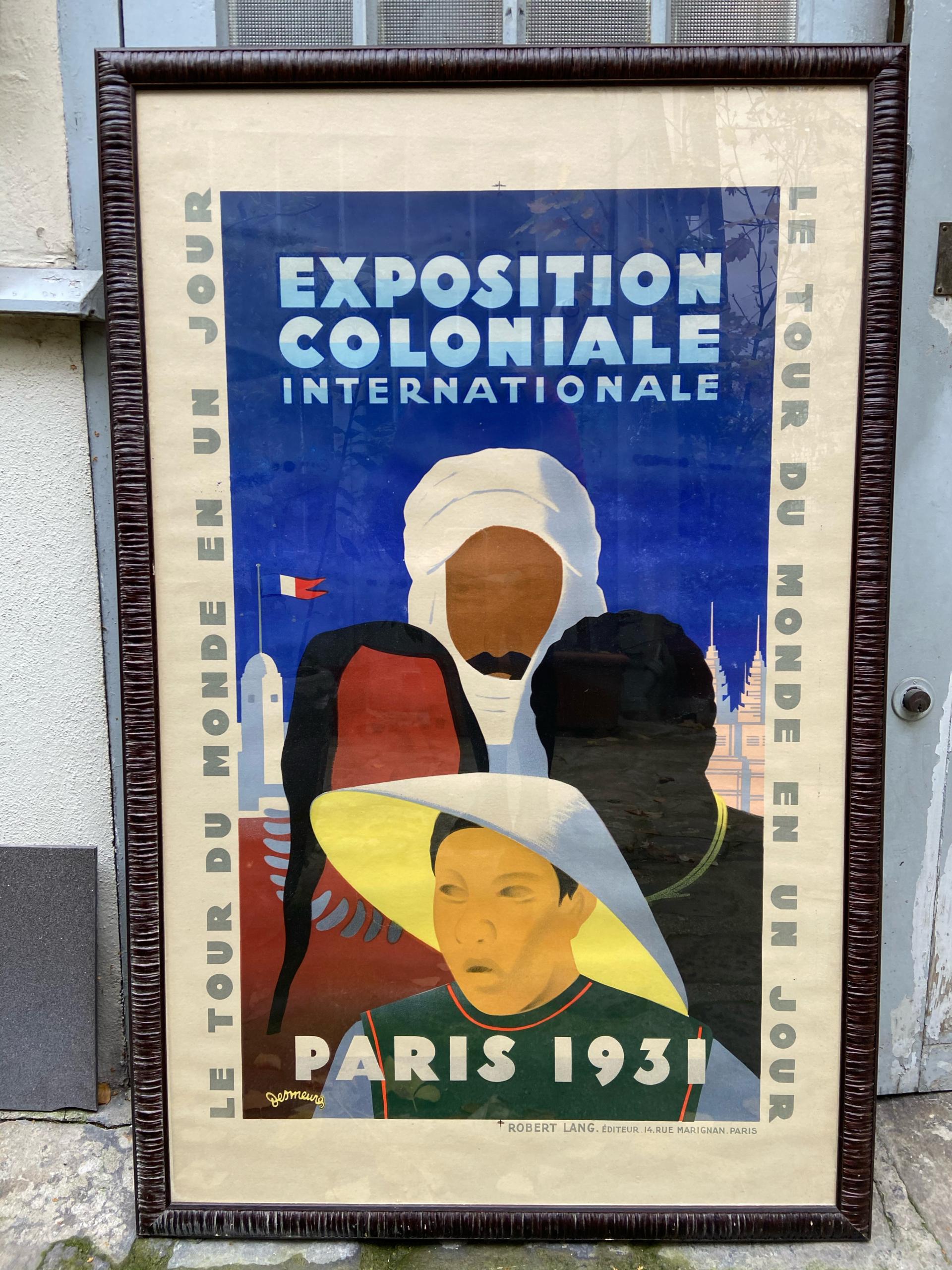 Jean Victor Desmeures, International Colonial Exhibition in Paris, 1931 In Good Condition For Sale In Saint ouen, FR