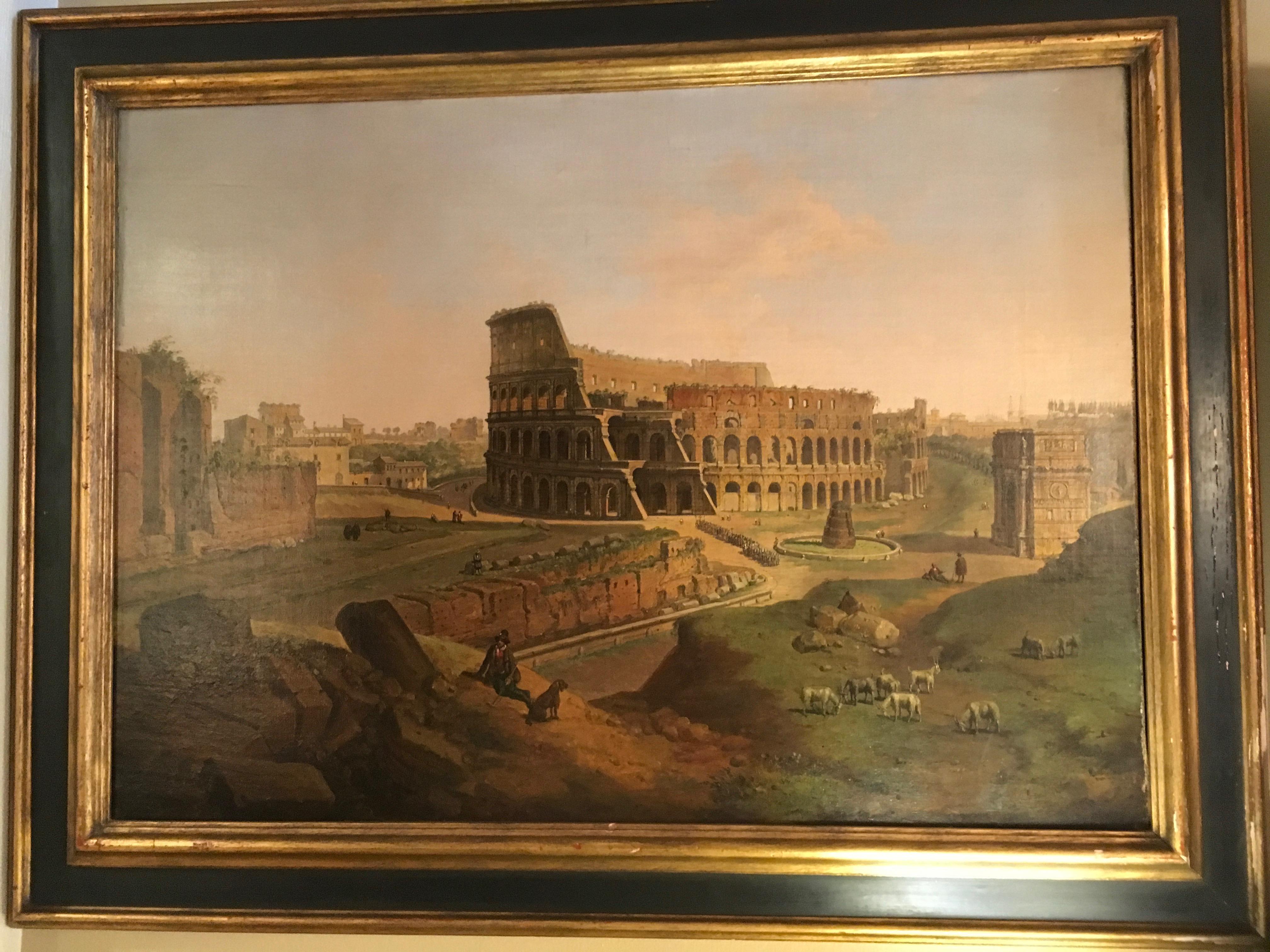 The Colosseum in Rome - Painting by Jean Victor Louis Faure