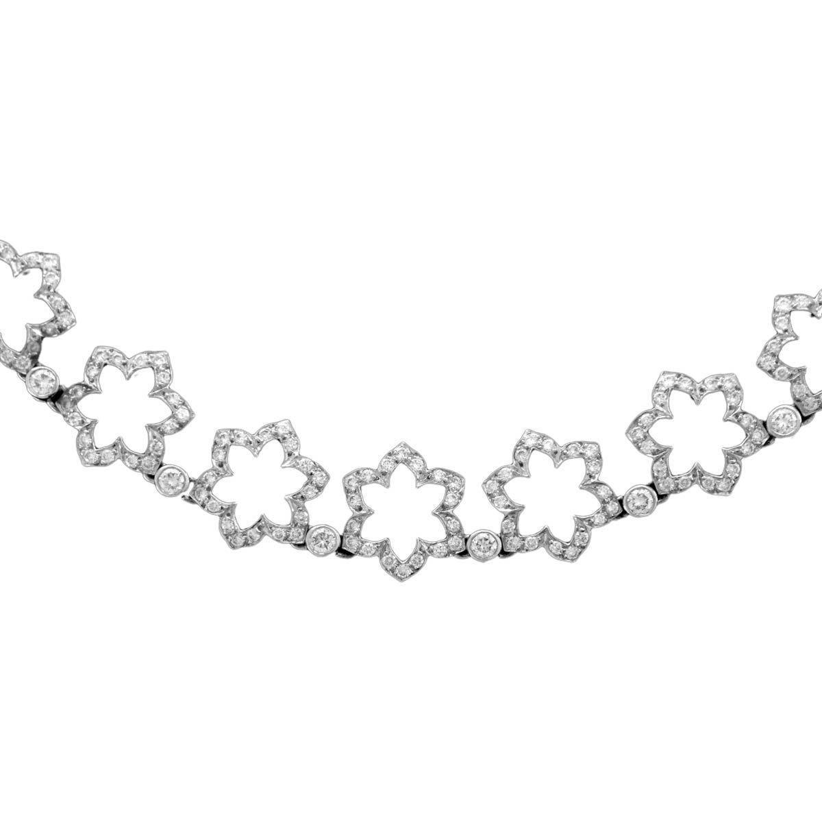 French Jeweler, Jean Vitau arrived in New York with a few wedding rings in his pocket. What started as something small grew into something special and he became synonymous with fine jewellery throughout the United States. This divine necklace has
