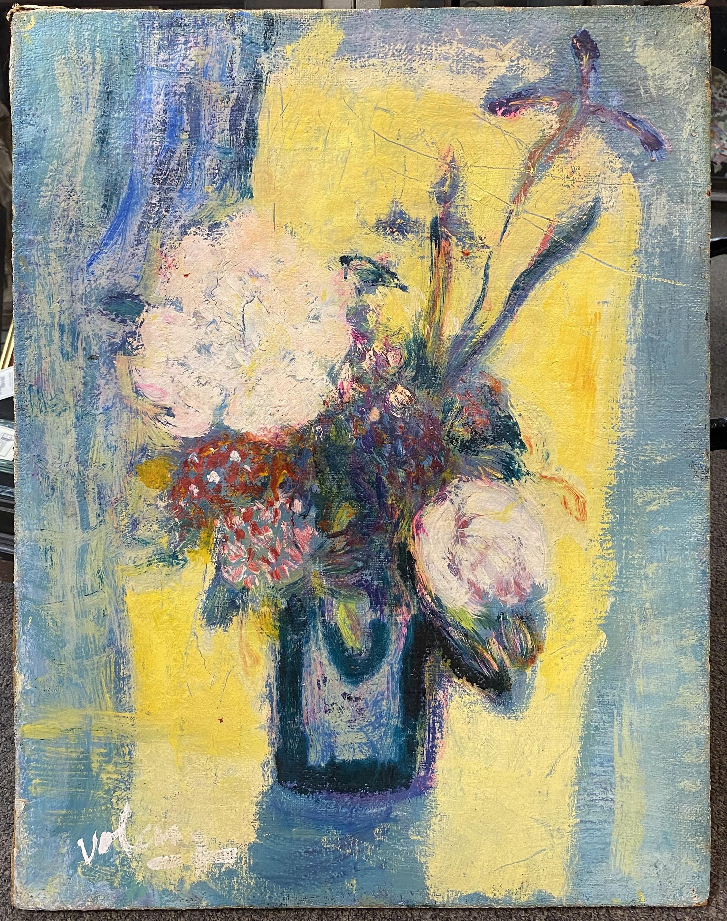 Fleurs - Painting by Jean Volang