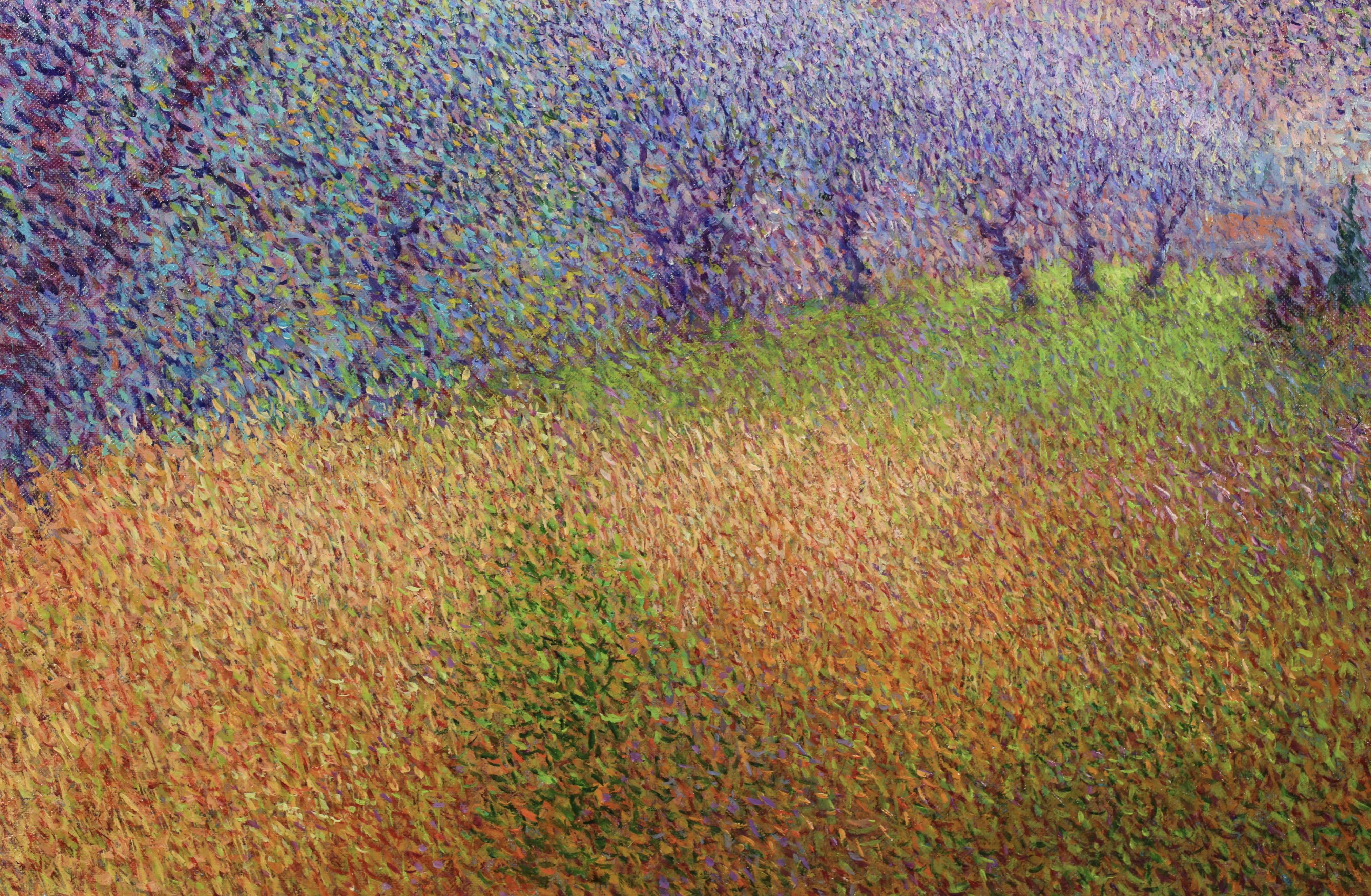 Tim Vollet Jean Vollet - Panorama sur Cannes - Pointillist Landscape Oil Painting ...