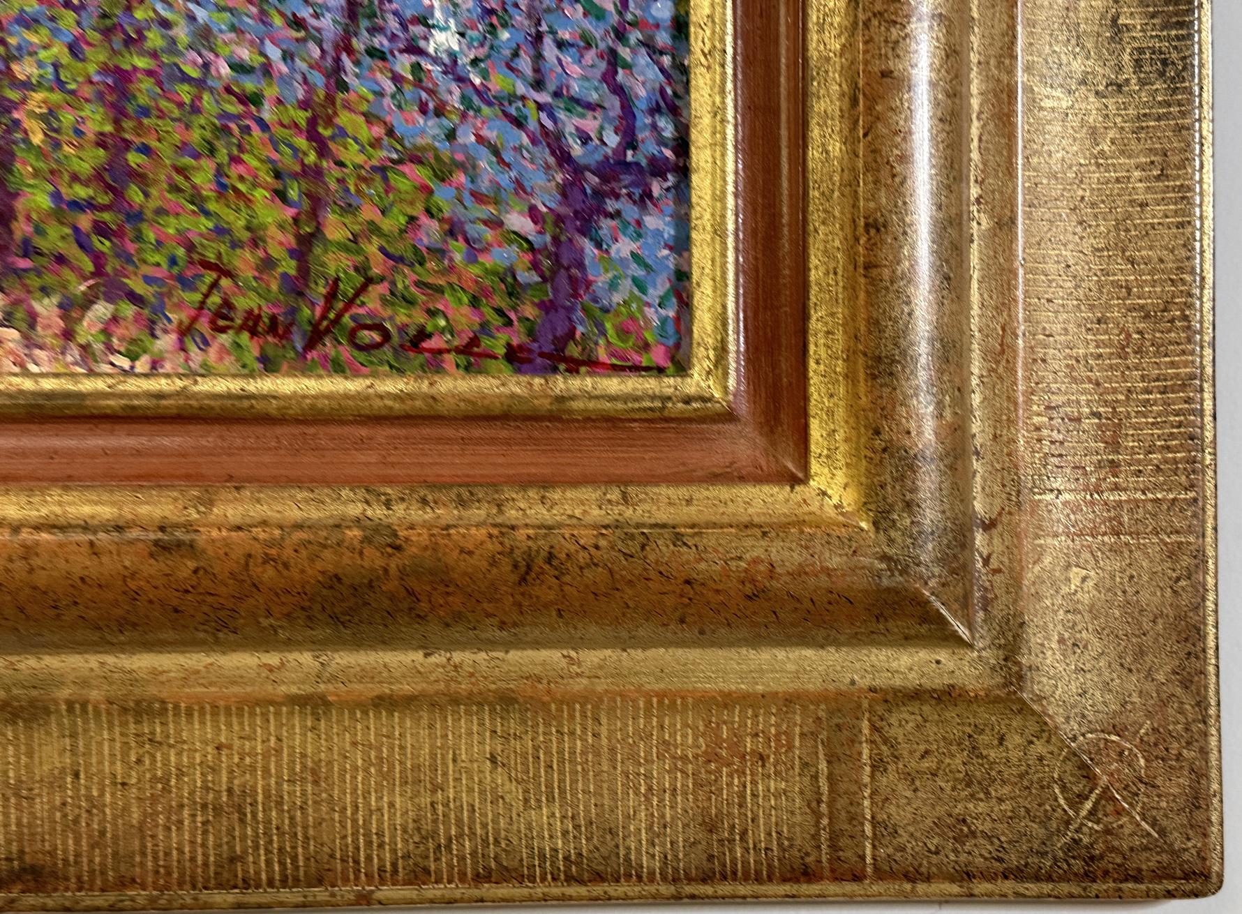 Jean Vollet
St. Cassien-See
Malerei
Gerahmt Größe  30 x 23 Zoll
Bildgröße 14,25 x 21 Zoll

Jean Vollet wurde am 29. Juni 1935 in Montayral, Frankreich, geboren. Er studierte Kunst an der Ecole d'Arts Graphiques in Bordeaux und erwarb einen Abschluss