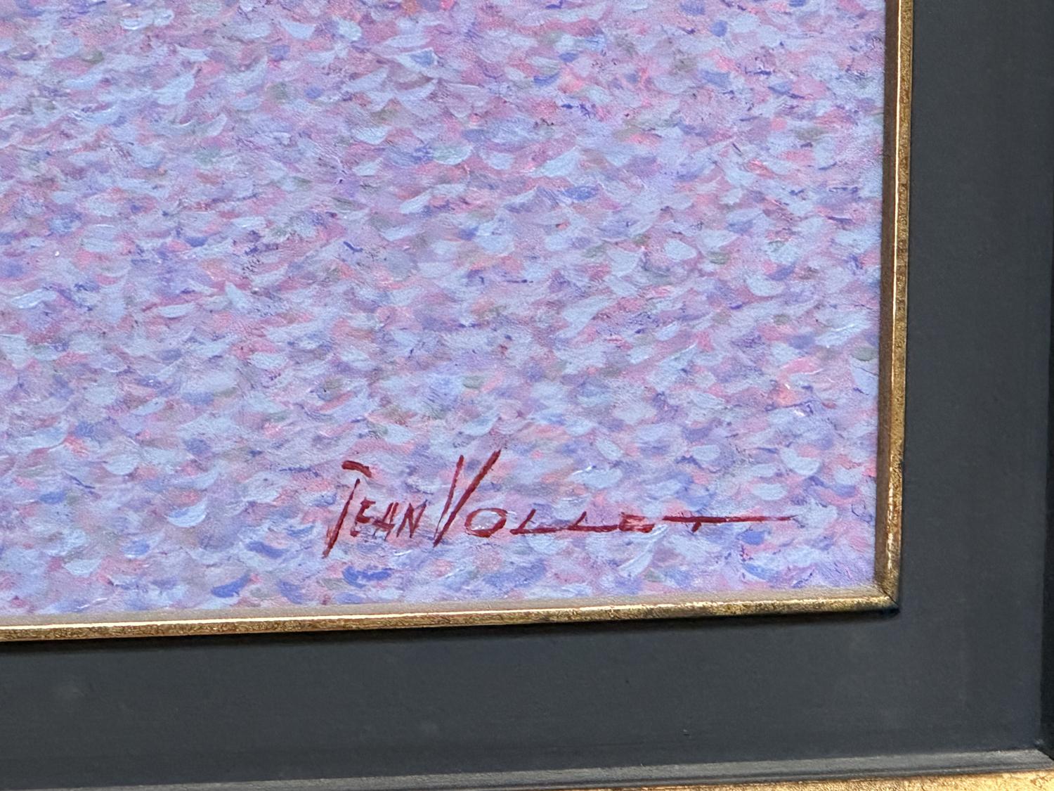 Jean Vollet Quadro incorniciato Trevoux La Saone - Landscape Painting Grigio di Jean Vollett
