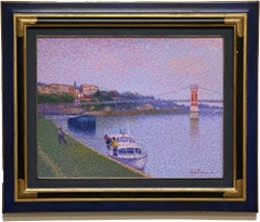 Jean Vollet Framed Painting Trevoux La Saone 